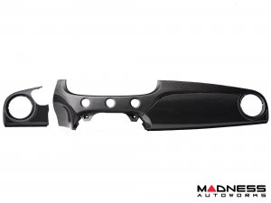 FIAT 500 Custom Dashboard - Carbon Fiber - Matte/ Clear